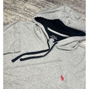 Polo Ralph Lauren Supreme Comfort Hoodie Mens Small Gray Long Sleeve Pullover